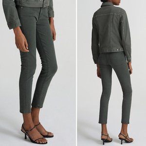 AG The Prima Ankle Cigarette Moss Green Jeans 25